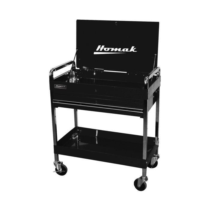 Homak Pro Series 32 in. One Drawer Flip Top Service Cart