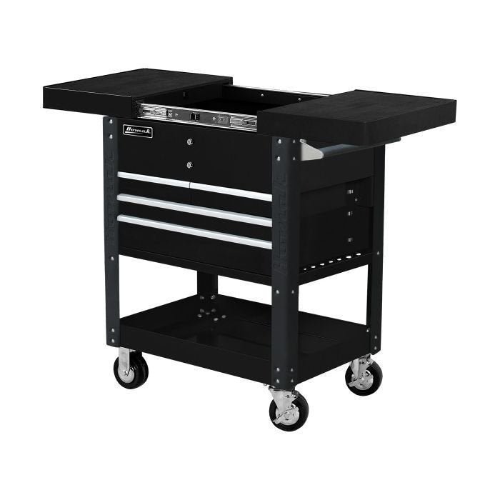 Homak Pro Series 35 in. 4 Drawer Slide Top Service Cart