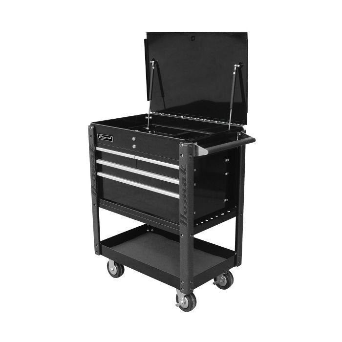 Homak Pro Series 35 in. 4 Drawer Flip Top Service Cart
