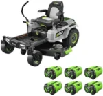 EGO Power+ Electric Riding Lawn Mower, 52″ Deck with Zero Turn Radius, Includes (6) 56V 12.0Ah Batteries and Chargers – ZT5207L - Image 6