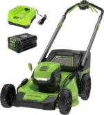 Greenworks 80V 21-Inch Self-Propelled Lawn Mowers.