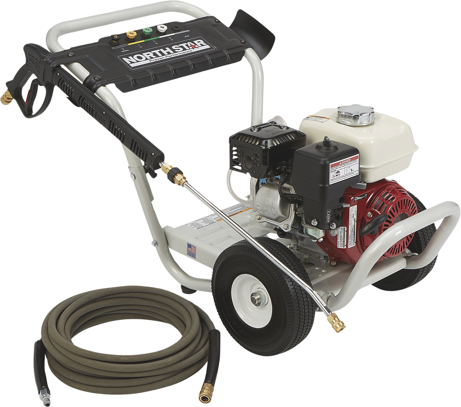 157132_pic1-1696350709590.png NorthStar Pressure Washer 3300 PSI 2.5 GPM Honda GX200 CAT Pump Aircraft Grade Aluminum Gas 157132 New - Image 1