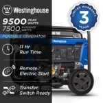 Westinghouse WGen7500c 9500 Peak Watt Portable Generators. - Image 5
