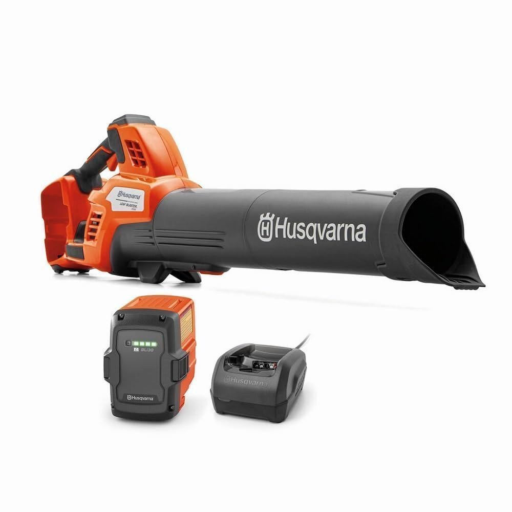 51QS-TlTYyL._SL1000-3.jpg Husqvarna Leaf Blaster 350iB Cordless Leaf Blower 200 MPH, 40V Battery Included - Image 1