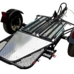 Single Rail Motorcycle Trailer – Compact, Easy-to-Tow Hauler for One Bike