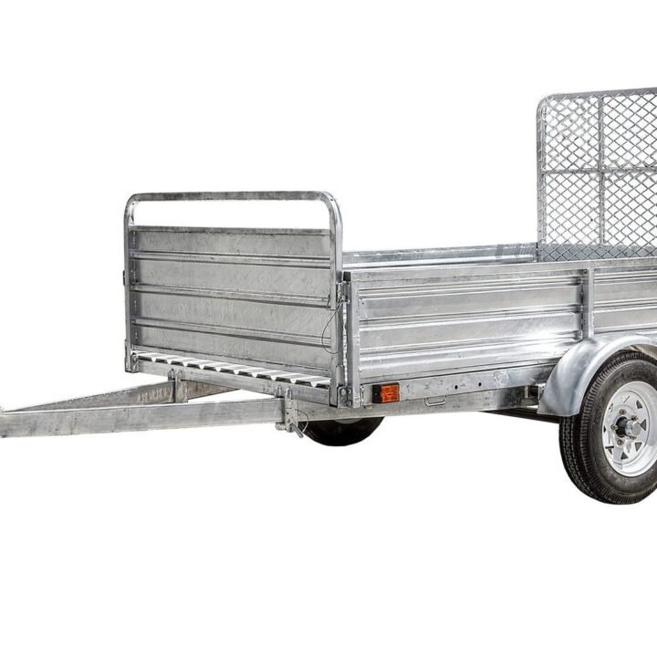 DK2 5-ft x 7-ft Steel Utility Trailer with Ramp Gate ( 1639-lb Capacity ) 2491713