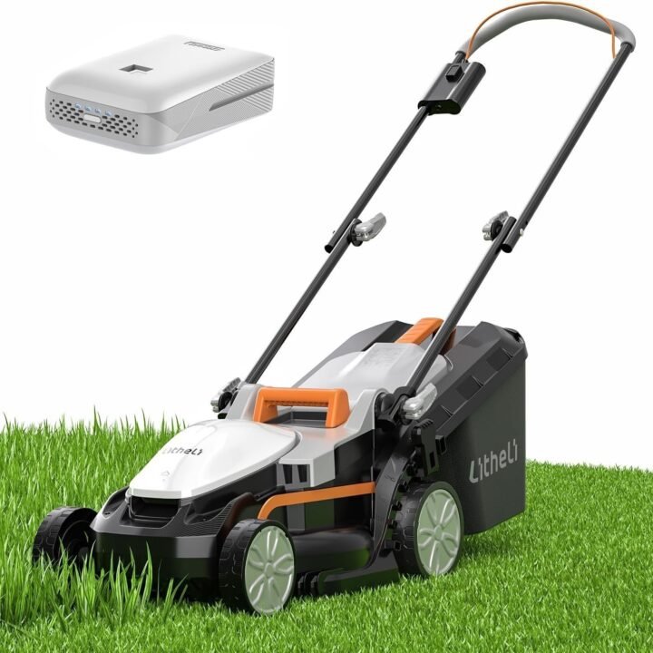 Litheli 13 in. 20V Cordless Lawn Mower with 4.0Ah Battery