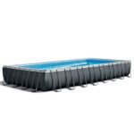 Intex 24ft x 12ft x 52in Ultra XTR Frame Rectangular Swimming Pool Set with Sand Filter Pump, Ladder, Ground Cloth, Cover and Robot Vacuum - Image 8