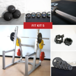 Commercial Squat Rack Kits – Muscle D Fitness – Gym Storage – Black / Silver - Image 2