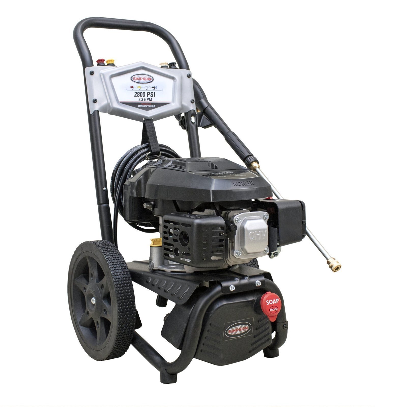 MS61114_45R-2048x2048-1.jpg Simpson MegaShot MS61114 2800 PSI Gas Pressure Washer with Kohler XTX675 Engine - Image 1