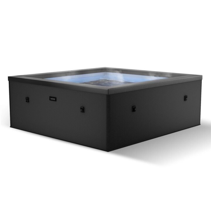 Wave Garda | 4-Person Eco Foam Hot Tub | Integrated Heater | Charcoal Black
