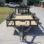 5×12 Powder Coated Dovetail Utility Trailer 3500lb Axle