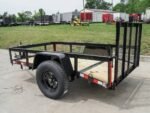 5×8 Powder Coated Dovetail Utility Trailer Single 3,500lb Axle - Image 3
