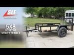 5×8 Powder Coated Dovetail Utility Trailer Single 3,500lb Axle - Image 12