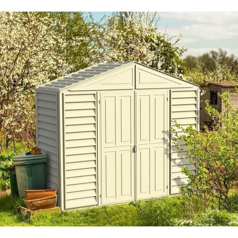 img-1347.jpg DuraMax 10.5ft x 2.75ft SidePro Vinyl Shed with Foundation Kit - Image 1