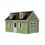 Hampton 12 ft. W x 16 ft. D Wood Storage Shed Kit with Floor (192 Sq. ft.) Installtion Included - Image 6