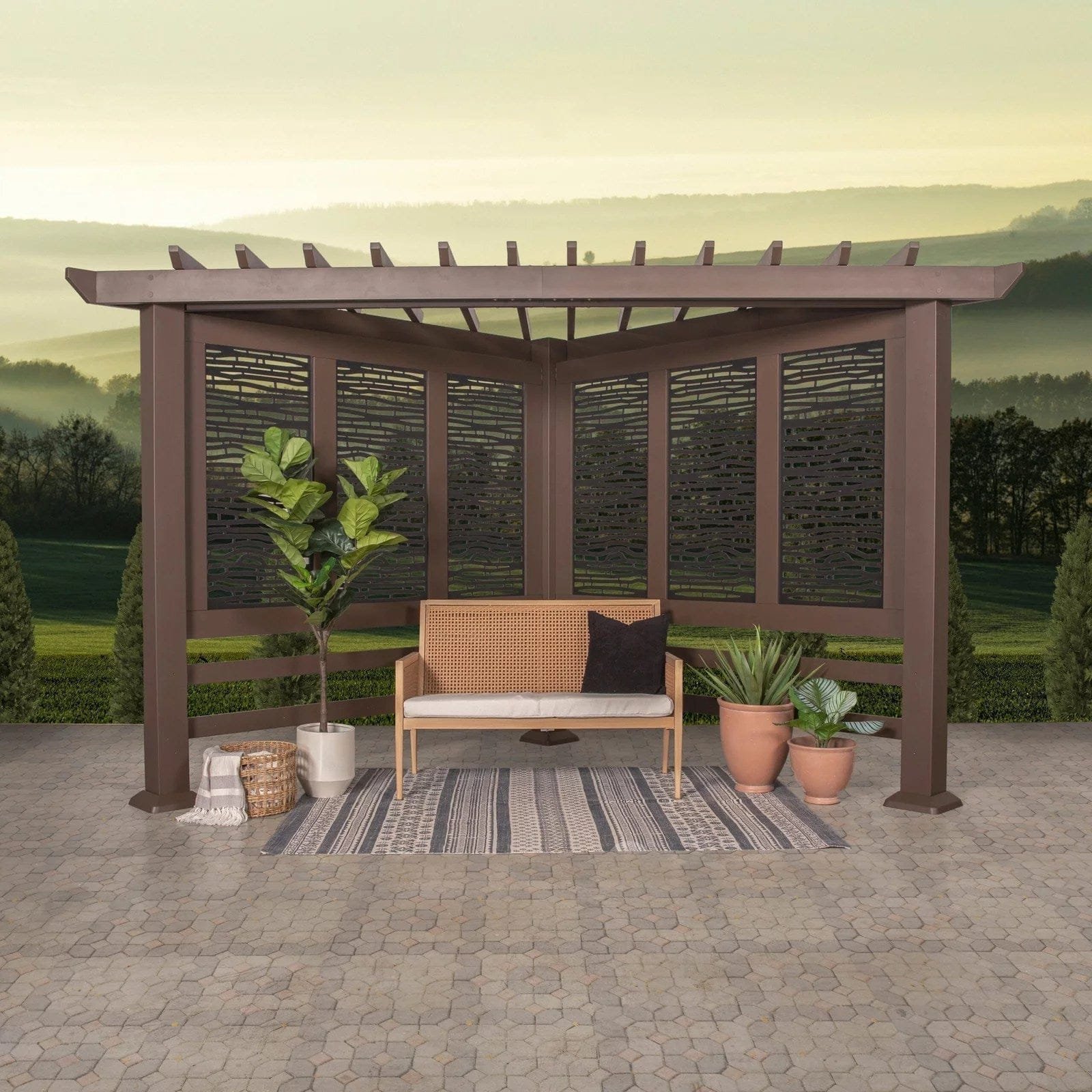 img-1625.jpg Hampton Traditional Steel Cabana Pergola - Image 1