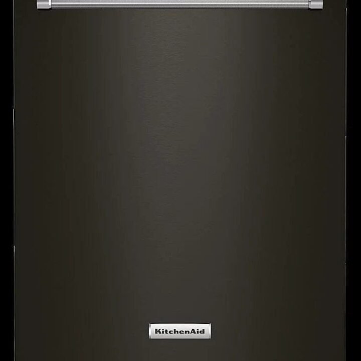KitchenAid – Top Control Built-In Dishwasher with Stainless Steel Tub, FreeFlex Third Rack, 44dBA – Black stainless steel