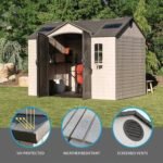 Lifetime 10′ x 8′ Outdoor Storage Shed with Carriage Doors Foundation and Installation Included. - Image 2