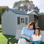 Side entry 15 ft. W x 8 ft. D plastic storage shed with assembly - Image 3