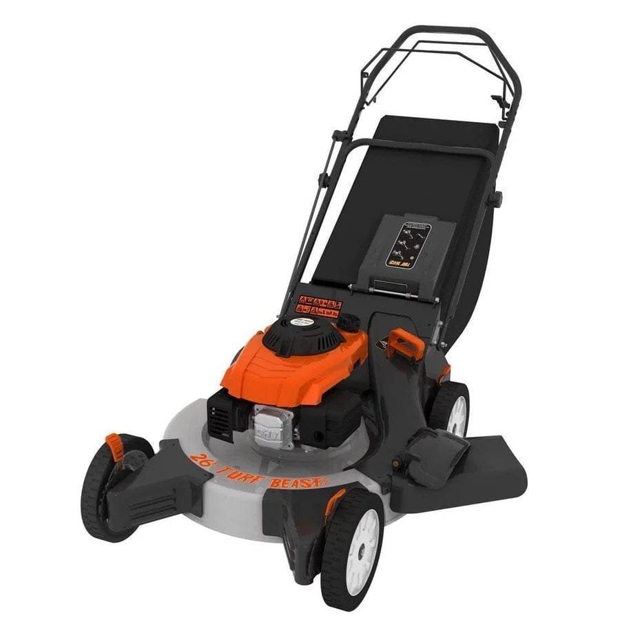 img-383.jpg 26 in. 208 cc Gas Walk Behind 3-In-1 Wide Area Self Propelled Lawn Mower, Rear Wheel Drive with Blade Brake Clutch - Image 1