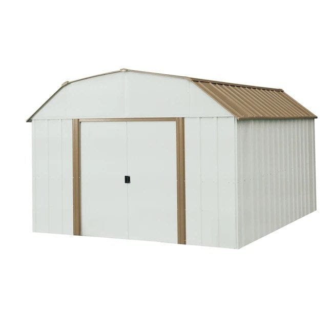img-613.jpg Arrow 10 ft x 14 ft Lexington Galvanized Steel Storage Shed - Image 1