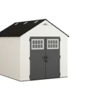 Suncast Tremont 8 ft. x 10 ft. Storage Shed with Floors – Ice Cube|BMS8125