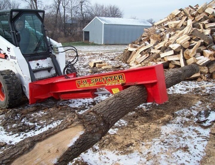 TM Pro Log Splitter Skid Steer Attachment (24", 30" or 36" Stroke)