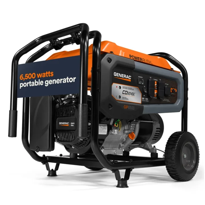 Generac 8125/6500 Watt Portable Generators.