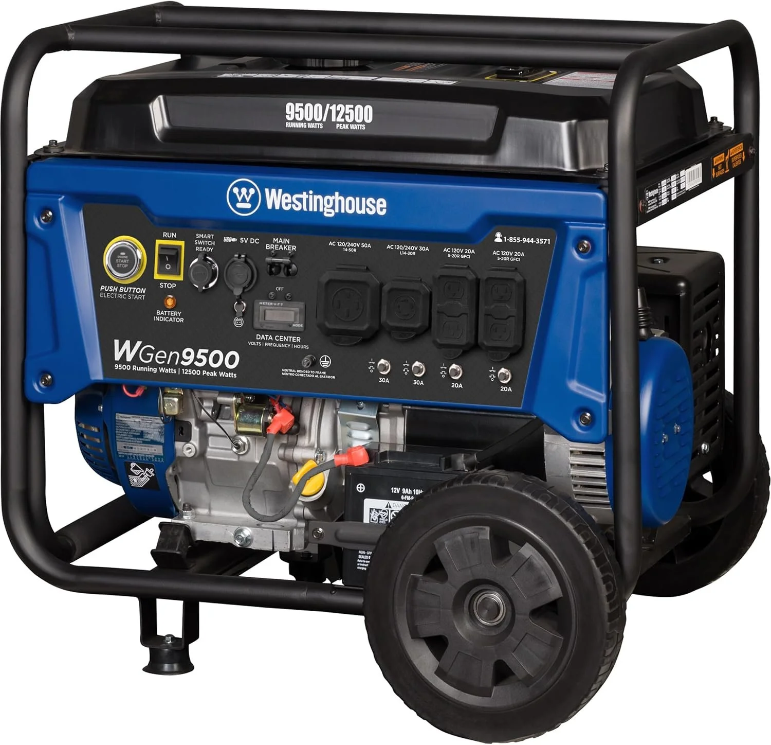 Westinghouse 9500 Peak Watt Home Backup Portable Gas Powered Generators. - Image 5