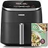Cosori 9-in-1 TurboBlaze Air Fryer 6 Qt, PFAS-Free Ceramic Coating, 90°–450°F, Precise Heating for Even Results, Air Fry, Roast, Bake, Broil, Dry, Frozen, Proof, Reheat, Keep Warm, 120V, Dark Gray