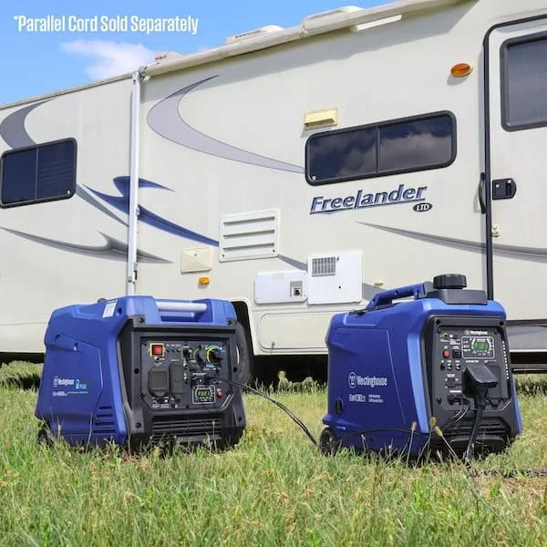 4,000-Watt Gas Powered Portable Inverter Generator with Recoil Start, LED Data Centers. - Image 5