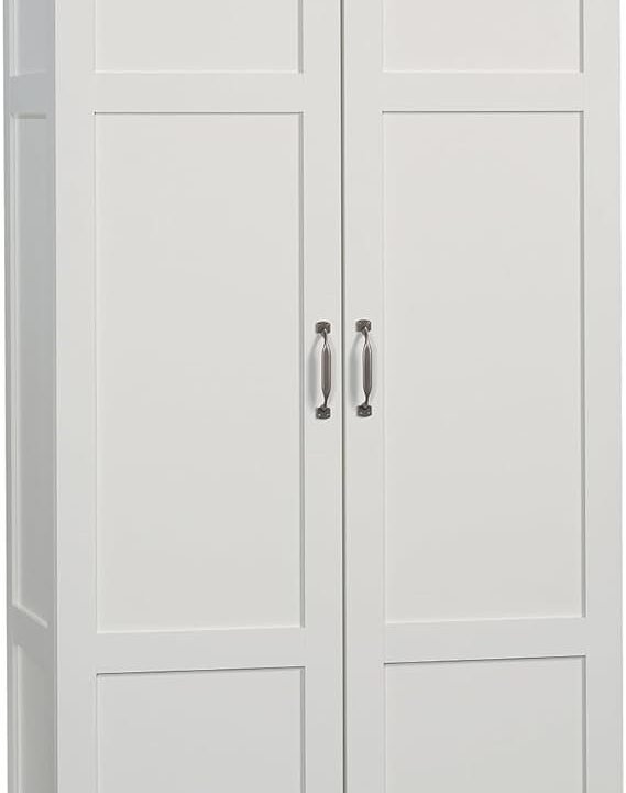 4+ 9 VIDEOS Sauder Select Storage Cabinet/ Pantry cabinets, White finish