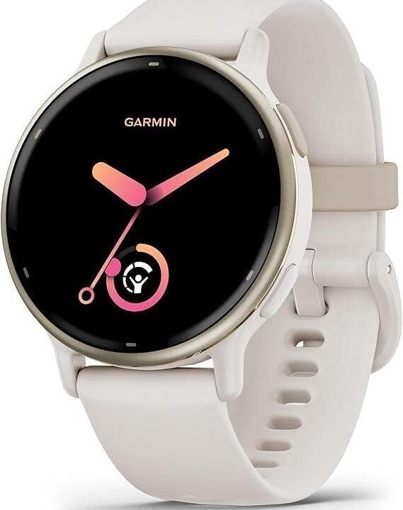 Garmin vívoactive 5, Health and Fitness GPS Smartwatch, AMOLED Display, Up to 11 Days of Battery, Ivory