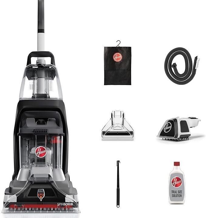 Hoover Powerscrub XL Pet Carpet Cleaner Machine, Upright Shampooer, FH68050, Black