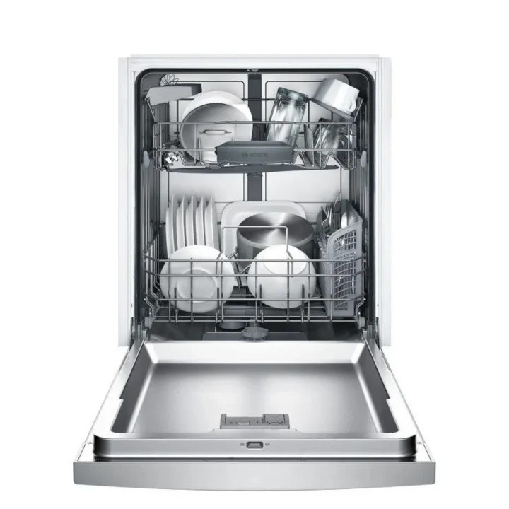 Bosch 100 Series PureDry 50-Decibel Front Control 24-in Built-In Dishwashers (Fingerprint-Resistant Stainless Steel) ENERGY STAR