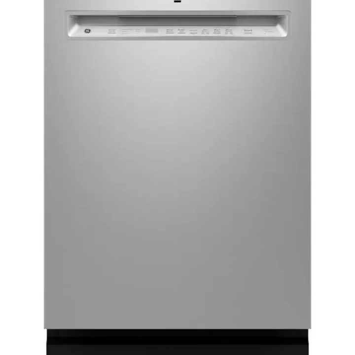 GE – 24″ Front Control Built-In Tub Dishwashers with 3rd Rack, Sanitize Cycle and 47 dBA – Stainless Steels