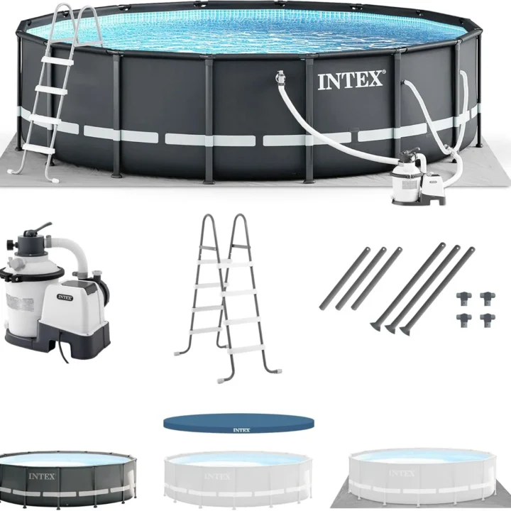 Intex Ultra XTR 14 ft. Round 42 in. Deep Soft Sided Above Ground Swimming Pools